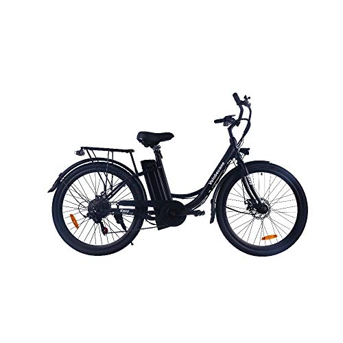 Electric Mountain Bike : Velobecane Easy Black Unisex Adult Electric Bike, Black