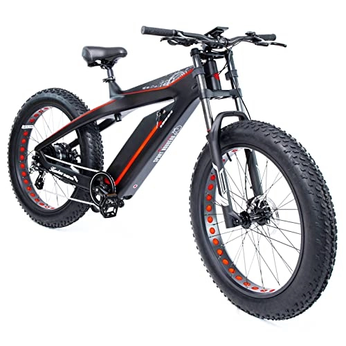 Electric Mountain Bike : WMLD Electric Bike for Adults 750W Electric Bike 28 Mph 26 Inch Fat Tire Mountain Electric Bicycle with 48V 13Ah Lithium Battery, Men Snow E Bike 21 Speed