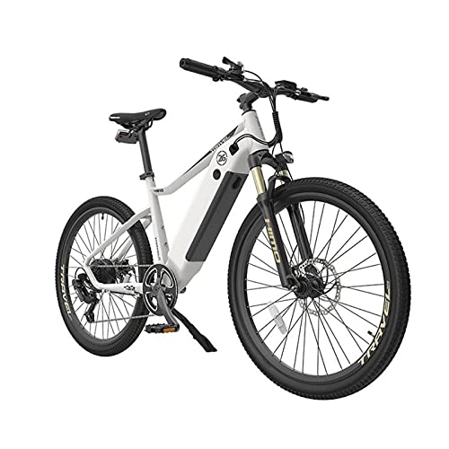 Electric Mountain Bike : XGHW Electric Bike 750W Electric Mountain Bike 26'Electric Bicycle for Adults, with 12.8Ah Removable Battery, 20MPH Professional 7 Speed E-Bike (Color : White)