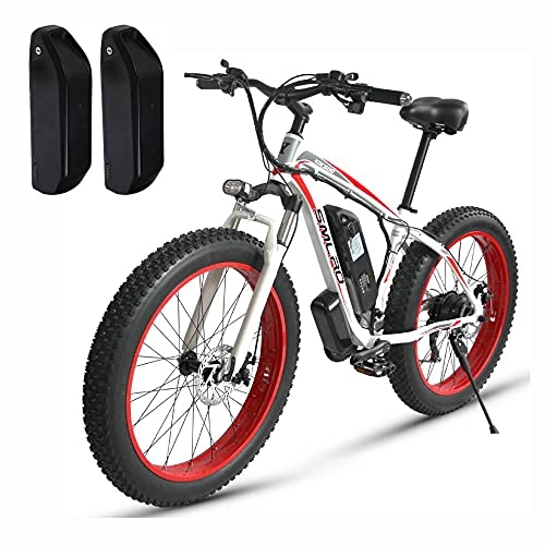 Electric Mountain Bike : XXCY S02, Electric Bicycle, 26'' Electric Mountain Bike, 1000W 15AH，Two Batteries