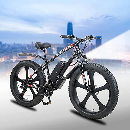 Electric Mountain Bike : YLKCU Electric Mountain Bike 26" E-MTB Bicycle 1000W with Removable Lithium-Ion Battery 48V 13A for Adult, 21Speed Gears, Double Disc Brakes