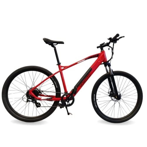 Electric Mountain Bike : Yoikoto E Temp Electric Bike 19" inch (RED)