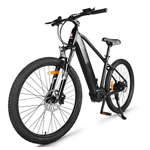 Electric Mountain Bike : ZYLEDW Electric Bikes for Adults Men 250W Electric Mountain Bike 27.5 Inch 140 KM Long Endurance Power Assisted Electric Bicycle Torque Sensor Ebike (Color : Black)