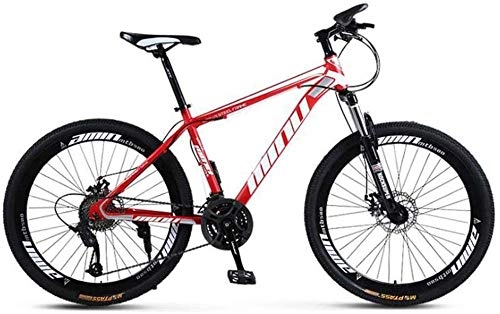 Fat Tyre Mountain Bike : Comfort & Cruiser Bikes Kids' Bikes Mountain Bike 26 Inch Dual Suspension Mountain Bike City Road Bicycle For Adults (Color : White blue Size : 21 speed)-24_speed_White_Blue