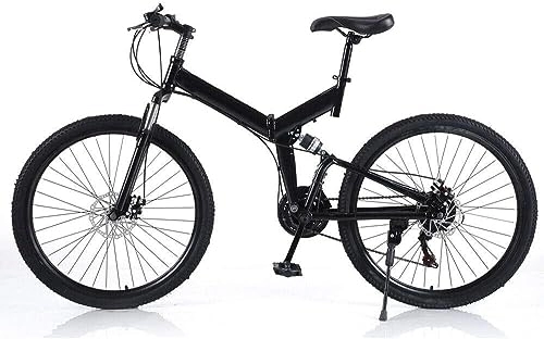 Folding Mountain Bike : Kcolic 26 Inch Folding Bike, Carrying Capacity for Mountain Trails and Any Comfortable Commuting Suitable for Most People 26inch