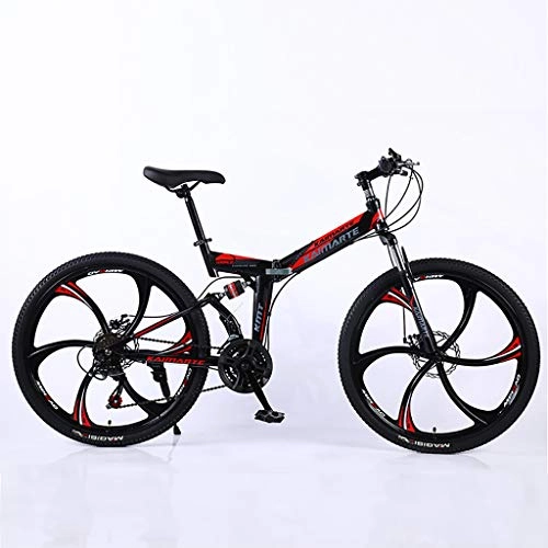 Folding Mountain Bike : WY Mountain Bike, 26 Inch Foldable Mountain Bike, Foldable Bicycle For Men And Women Suitable For The Outdoor Cycle - 21 / 24 / 27 Speeds
