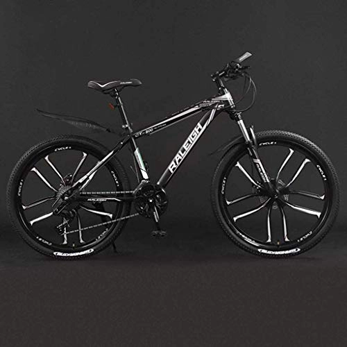 Mountain Bike : 26 inch Mountain Bike Bicycle Aluminum Alloy Frame Double Disc Brake 21 / 24 / 27 / 30 Speed 10 Cutter Wheel 6-20 30 fengong Titanium alloy suspension sho