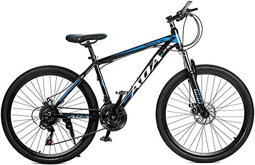 Mountain Bike : Aluminum Alloy Mountain Bike with Front Suspension, 26 inch Wheels 21 Multiple Speed Dual Disc Brakes Hybrid Road Bicicletas-A_26