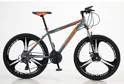 Mountain Bike : Bicycle Mountain Bike 26 Inch 21 Variable Speed Cross-country Shock Absorption All-in-one Mountain Bike 3 Spokes
