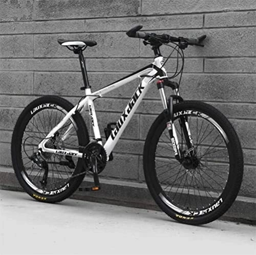 Mountain Bike : Bicycle, Mountain Bike, 26 Inch Dual Suspension Sports Leisure City Road Bicycle (Color : Black blue, Size : 30 speed)