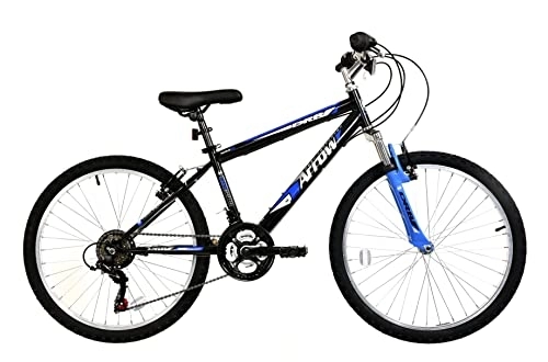 Mountain Bike : Dallingridge Arrow Boys Hardtail Mountain Bike, 24" Wheel - Back / Blue