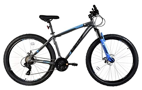 Mountain Bike : Dallingridge Viscount Hardtail Mountain Bike, 27.5" Wheel - Grey / Blue