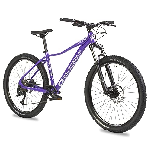 Mountain Bike : Eastern Bikes Alpaka 27.5" Lightweight MTB Mountain Bike, 9-Speed, Hydraulic Disc Brakes, Suspension Fork Availble in 3 Frame Sizes. (19", Purple)