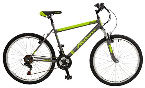 Mountain Bike : Falcon Men's Odyssey Comfort Mountain Bike-Grey / Lime Green, 12 Years