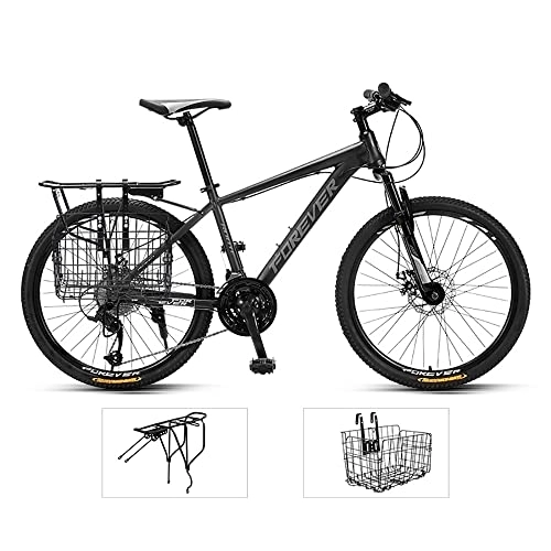 Mountain Bike : FAXIOAWA Adult Mountain Bike, 26 inch Wheels, Hardtail Mountain Trail Bike Aluminum Frame Outroad Bicycles, 27-Speed Bicycle Full Suspension MTB ​​Gears Dual Disc Brakes Mountain Bicycle
