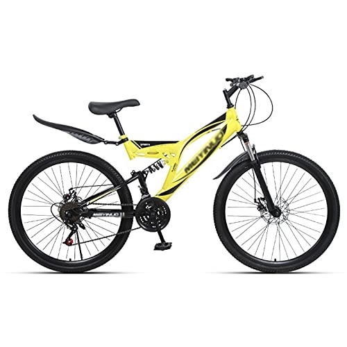 Mountain Bike : FAXIOAWA Children's bicycle 26 Inch Mountain Bike 21 Speed for Youth Adult Aluminum Steel Frame with Shock Absorbers Mountain Bicycle for Men and Women (Color : Style2, Size : 26inch27 speed)