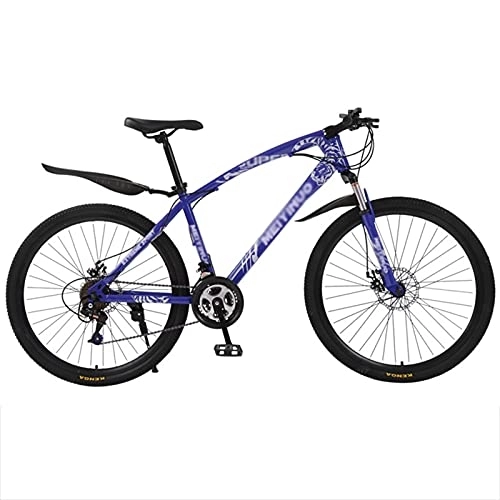 Mountain Bike : FAXIOAWA Children's bicycle 26 Inch Mountain Bike MTB Bicycle, Full-Suspension Adjustable Seat 27 Speeds Drivetrain with Disc-Brake City Bicycle (Color : Style2, Size : 26inch24 speed)