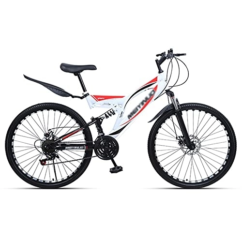 Mountain Bike : FAXIOAWA Children's bicycle Adults Mountain Bike Full Suspension 27 Speed Shifting Dual Disc Brake Road Bicycle Mountain for Men and Women (Color : Style4, Size : 26inch27 speed)