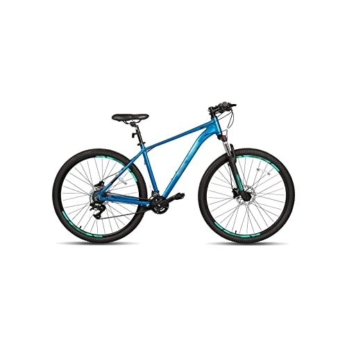 Mountain Bike : HESNDzxc Bicycles for Adults Mountain Bike for Men Adult Bicycle Aluminum Hydraulic Disc-Brake 16-Speed with Lock-Out Suspension Fork (Color : Blue, Size : Small)