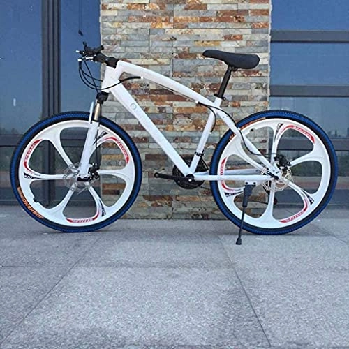 Mountain Bike : HJRBM Bicycle，26 inch Mountain Bikes， High-Carbon Steel Hard Tail Mountain Bicycle， Lightweight Bicycle with Adjustable Seat， Double Disc Brake Bike 7-10，F fengong (Color : G)