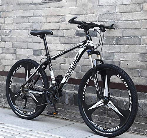 Mountain Bike : JF-XUAN 26" 24Speed Mountain Bike for Adult, Lightweight Aluminum Full Suspension Frame, Suspension Fork, Disc Brake (Color : D2, Size : 24Speed)