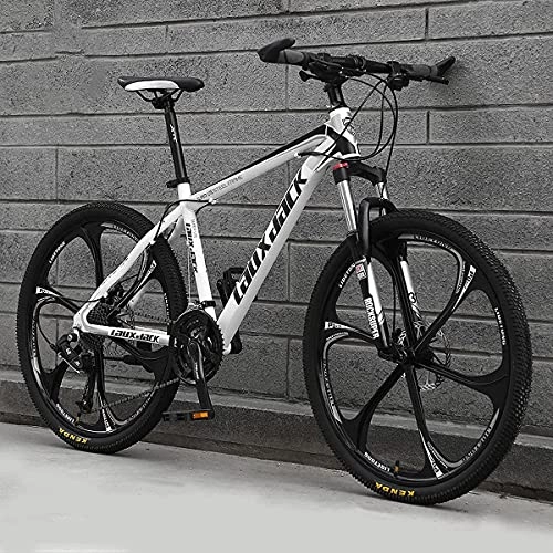 Mountain Bike : JZTOL 24 / 26 Inch Off-Road Mountain Bike 21 / 24 / 27 Speed Dual Disc Brake Full Suspension Adult Men And Women Outdoor Mountain / City Bike (Color : A~24 Inch, Size : 27 speed)