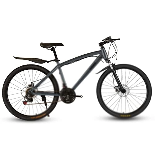 Mountain Bike : LANAZU Adult Bicycle, 24 / 26-inch Mountain Bike, Variable Speed Double Disc Brake Cross-country Bicycle, Suitable for Off-road, Transportation