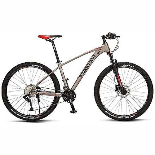 Mountain Bike : LapooH 33 Inches Mountain Bike Professional Racing Bike, Male and Female Adult Double Shock-Absorbing Variable Speed Bicycle Flexible Change of Speed Gears, Brown, 33 Inches