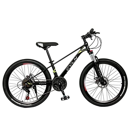 Mountain Bike : Mountain Bike 24-inch 21-Speed Alloy Frame, Whole Body Paint Shogun Bike (Black, 127 * 69 * 20CM)