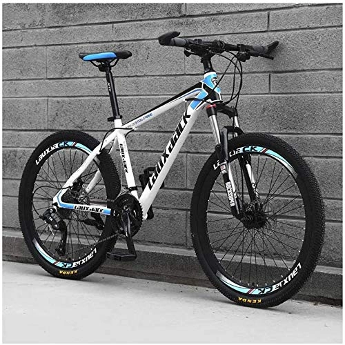 Mountain Bike : Mountain Bike 30 Speed 26 Inch with High Carbon Steel Frame Double Oil Brake Suspension Fork Suspension Antislip Bikes Blue