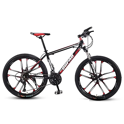 Mountain Bike : Mountain Bike，Adult Offroad Road Bicycle 24 Inch 21 / 24 / 27 Speed Variable Speed Shock Absorption, Teenage Students, Men and Women Sports Cycling Racing Ride BK-RD 10wheels- 24 spd