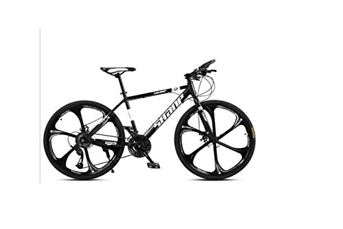Mountain Bike : Mountain Bike, Mountain Bike Adult Mountain Bike 26 inch Double Disc Brake One Wheel 30 Speed Off-Road Speed Bicycle Men and Women, E, 30 Speed
