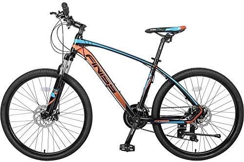 Mountain Bike : Mountain Bikes 26 Aluminum Mountain Bike 24 Speed Mountain Bicycle with Suspension Fork-Orange