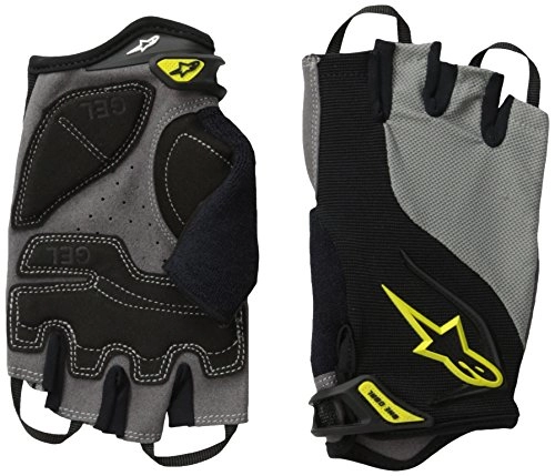 Mountain Bike Gloves : Alpinestars Pro-Light Short Finger Glove, Small, Black Gray Yellow