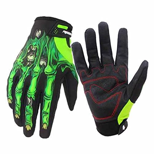 Mountain Bike Gloves : FENXIXI Bicycle Gloves Cycling Full Finger Gloves Men's and Women's Sports Mountain Bike Road Bike Motorcycle Gloves (Color : A, Size : X-Large)