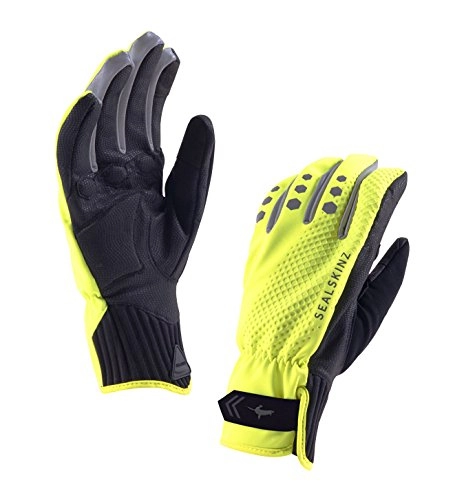 Mountain Bike Gloves : SEALSKINZ 100 Percent Waterproof Unisex Glove - Windproof and Breathable - Suitable for Cycling, Commuting in All Weather Conditions