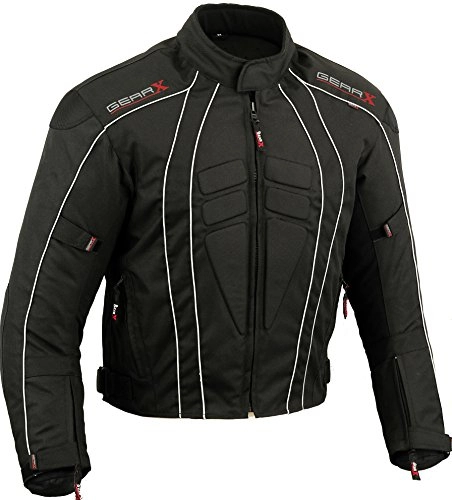 Protective Clothing : Dry-Lite Motorbike Jacket Waterproof Protection, 3XL, Black