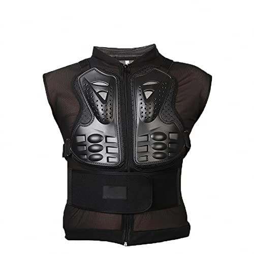 Protective Clothing : MAOTN Moto Armor Vest, Breathable Riding Protective Jacket, Chest And Back Protector, Body Protection Guard, Black, M