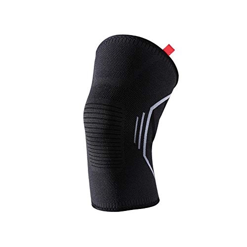 Protective Clothing : MxZas Knee Pads Comfortable 1PC Sports Knee Pad 3D Knitting Elastic Knee Brace Support Cycling Running Squat Fitness Protective Gear (Color : Black, Size : M)