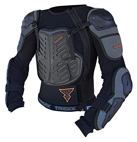 Protective Clothing : Trick X Krow Unisex Adult Protective Vest, unisex, TXPRKRO, Black, L