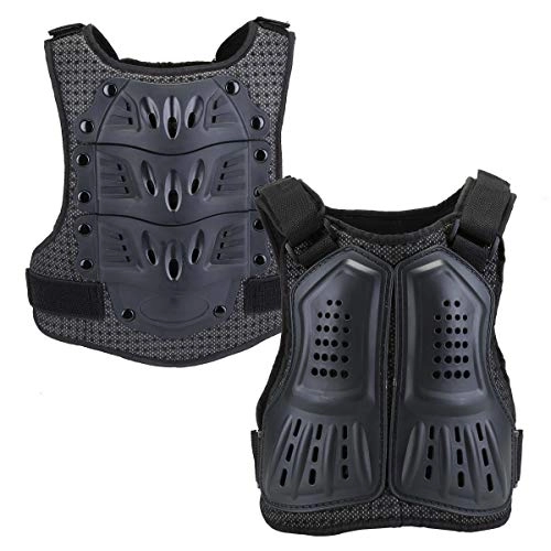 Protective Clothing : WILDKEN Kids Body Armor, Motocross Chest Protector Children Protective Gear Body Guard Vest Protective Jacket with Spine Protector for Dirt Bike Skiing Cycling Riding Skateboarding (Black, M)