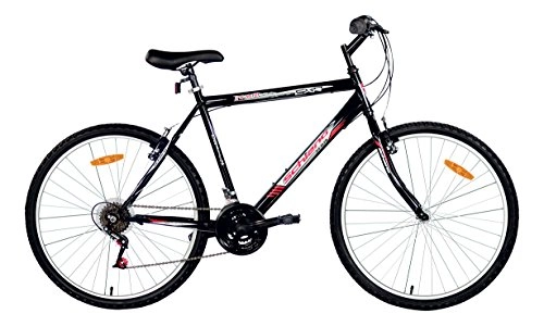 Mountainbike : 24' Zoll Mountain Bike Hardtail Jungen MTB Schiano CXR Shimano Schaltung 18-Gang, Farben:schwarz-rot