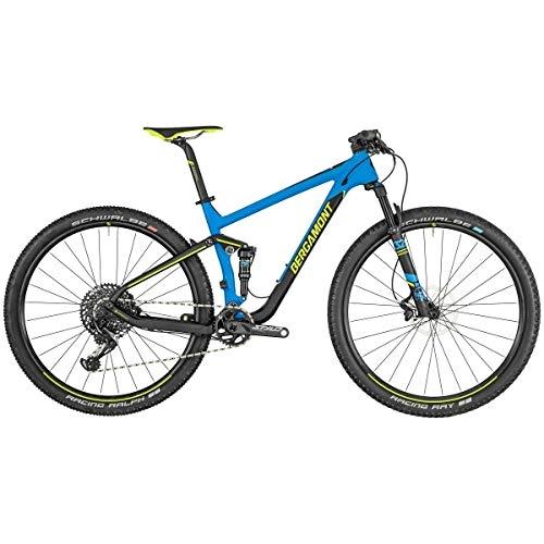 Mountainbike : Bergamont Fastlane Team 29'' Carbon MTB Fahrrad blau / schwarz / gelb 2019: Gre: S (160-167cm)