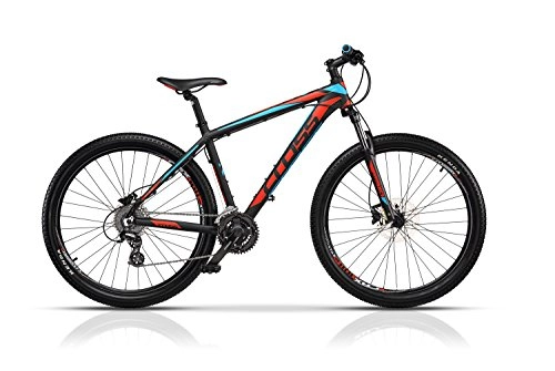 Mountainbike : Cross Mountain Bike GRX 27, 5", Nero Rosso, Telaio 46 cm