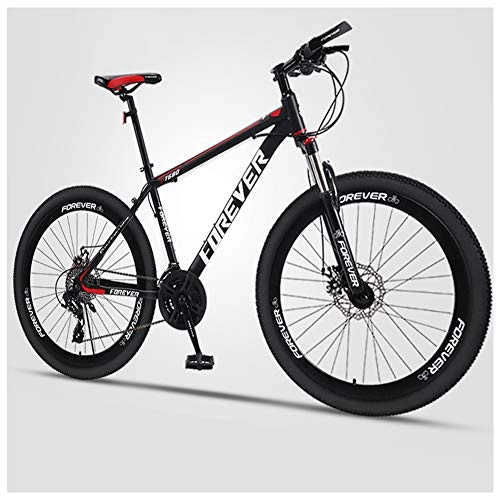 Mountainbike : QMMD 27.5 Zoll MTB, Erwachsenen Hardtail MTB, Rahmen aus Kohlenstoffstahl, 20-24-27-30-Gang Mountainbike Fahrräder, MTB Fahrrad für Herren und Damen, B Spoke, 21 Speed