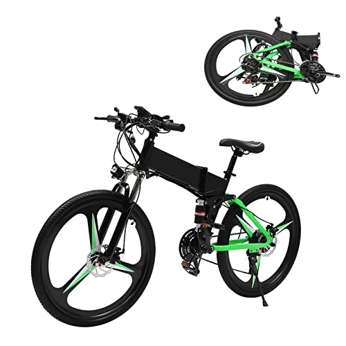 Zusammenklappbares elektrisches Mountainbike : Fetcoi E Mountainbikes Klappbar 26" mit 250W Motor 25km / h mit 1 x 10, 8 Ah 36 V Lithium Batterie E-Bike 10 Gang-Schaltung Mit CE-Zertifizierung EU-konform