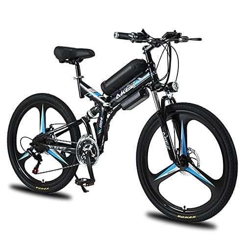 Zusammenklappbares elektrisches Mountainbike : TAOCI Elektrofahrrad 36V Klappbares elektrisches Mountainbike für Erwachsene, 26-Zoll-Pendler-Elektrofahrrad (Black)