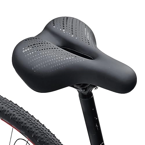 Asientos de bicicleta de montaña : asiento bicicleta – Cómodo asiento espuma viscoelástica alta densidad para bicicleta, universal, ergonómico, hueco conducto aire que absorbe los golpes, asiento bicicleta para