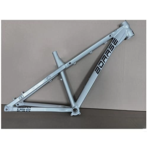 Cuadros de bicicleta de montaña : HIMALO 26er 27.5er MTB Frame 17'' Hardtail Mountain Bike Frame DH / XC / Am Aleación De Aluminio Marco Rígido Freno De Disco QR 135 Mm (Color : Silver, Size : 27.5 * 17'')