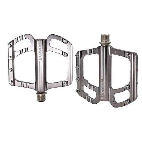 Mountain Bike Pedal : YTO Mountain bike pedals, aluminum alloy riding parts, bicycle bearing non-slip pedals 3 bearings
